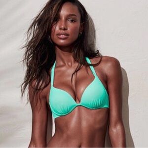 Victoria Secret The Knockout Seafoam  Bikini Top Size Small